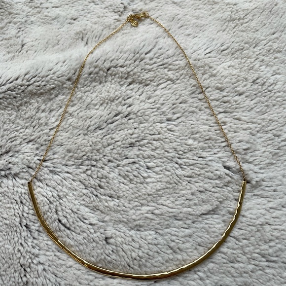 Gorjana gold scoop bar necklace - Picture 10 of 13